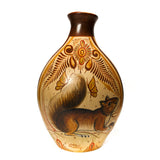 Squirrel Vase, Canelo Clay