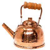 Wood Handle Copper Teapot, Copper