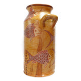 Fishes Vase, Canelo Clay