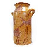 Fishes Vase, Canelo Clay